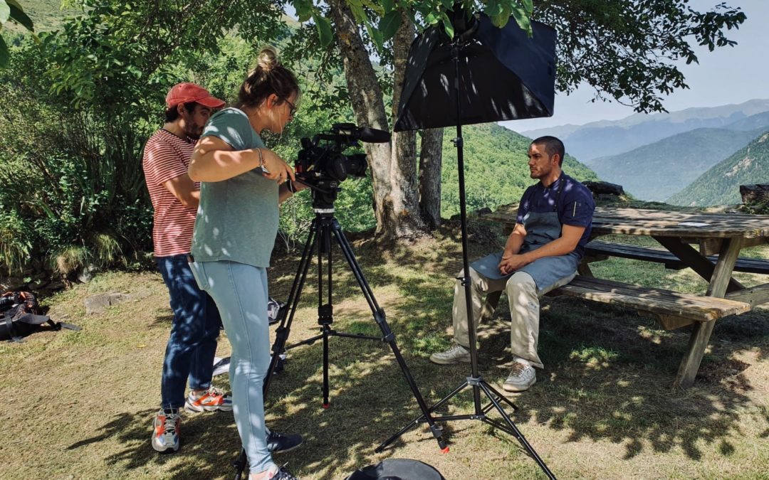 Tournage avec un Chef, à Aulon